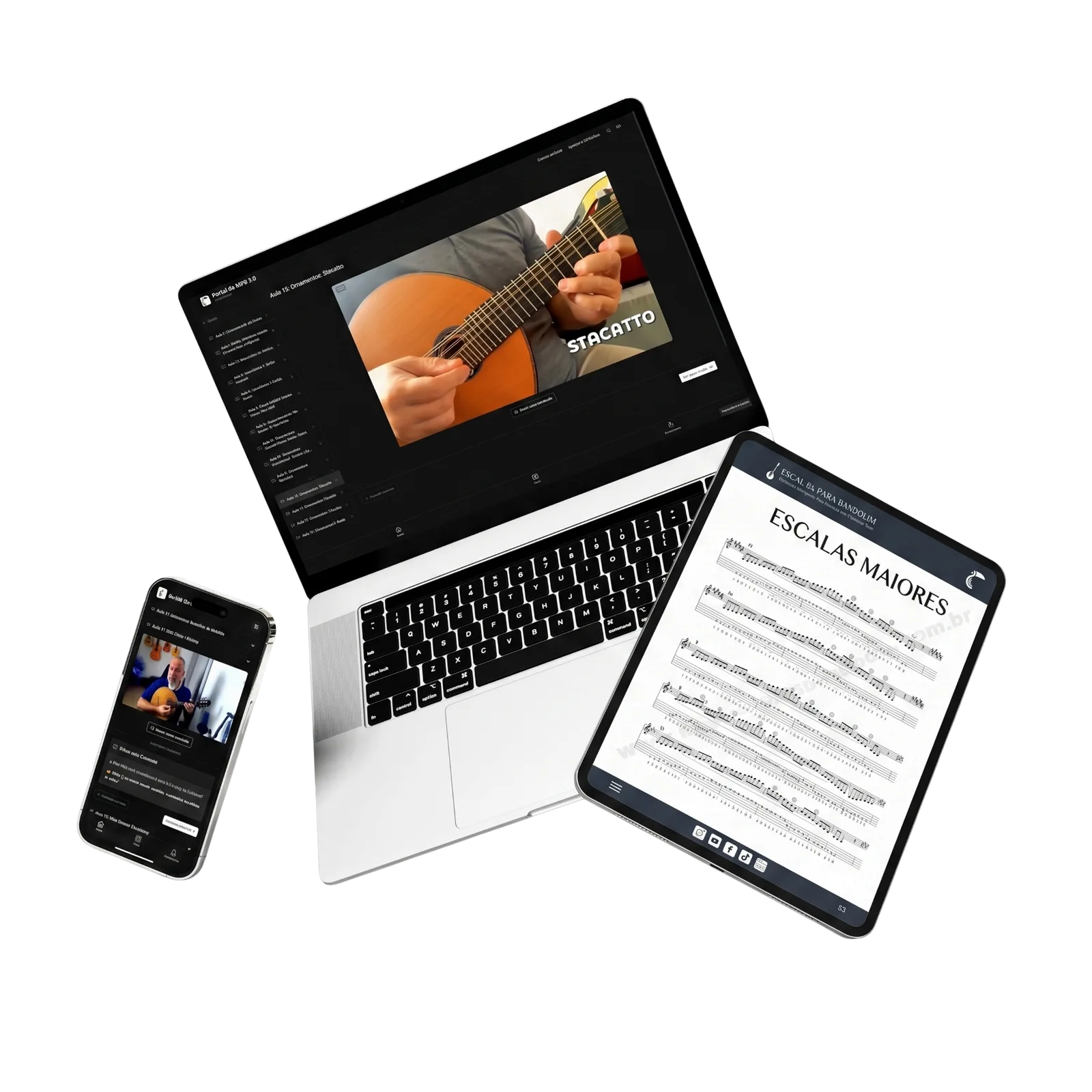 Acesse o curso no computador, tablet ou celular